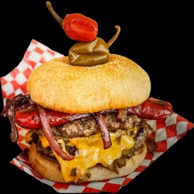 Cherry Bomb Burger.